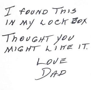 Note from Dad