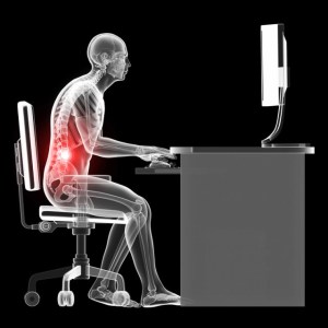 poor seated posture